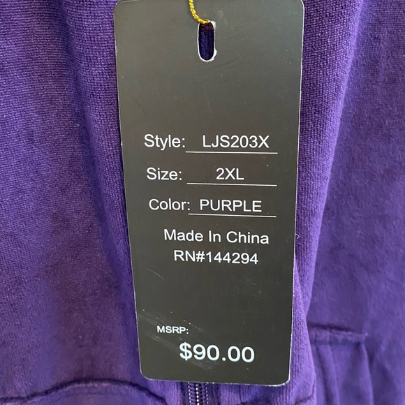 Tracksuit Women’s 2pc Velour Set Size 2X - Picture 11 of 11